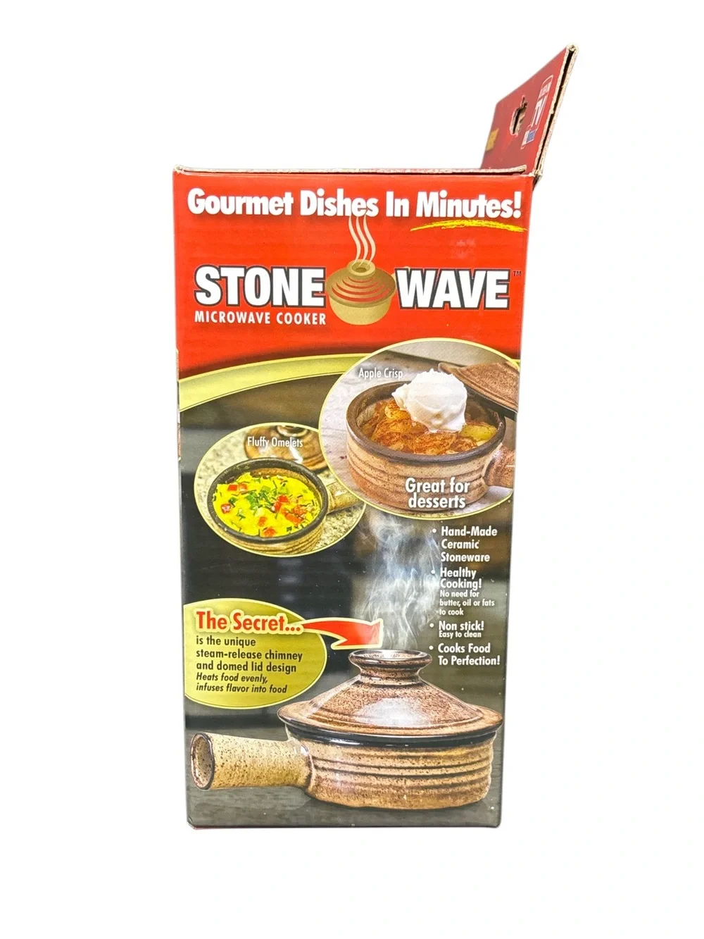 New Telebrands Stone Wave Microwave Cooker